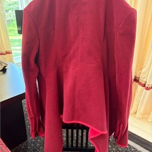 Lululemon Athletica Red Cardigan with Waterfall Front